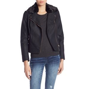 KUT from the Kloth - Faux Fur Moto Jacket - Large